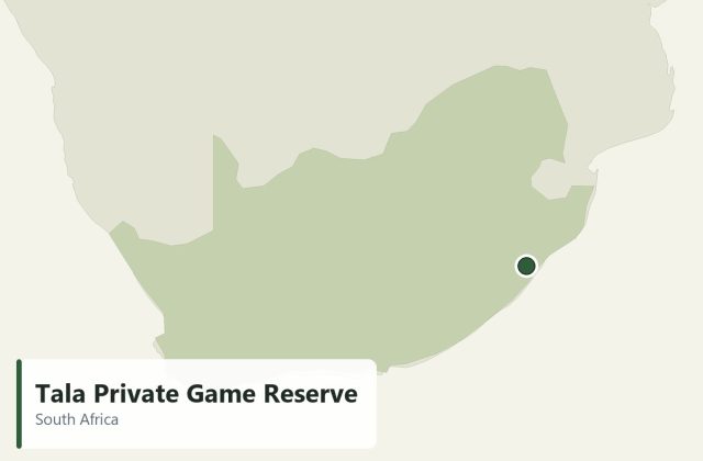 Tala Private Game Reserve - location map